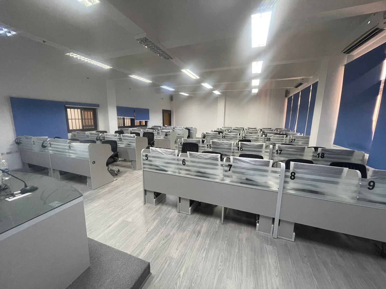 SmartClass Language Lab numbered student stations Egypt